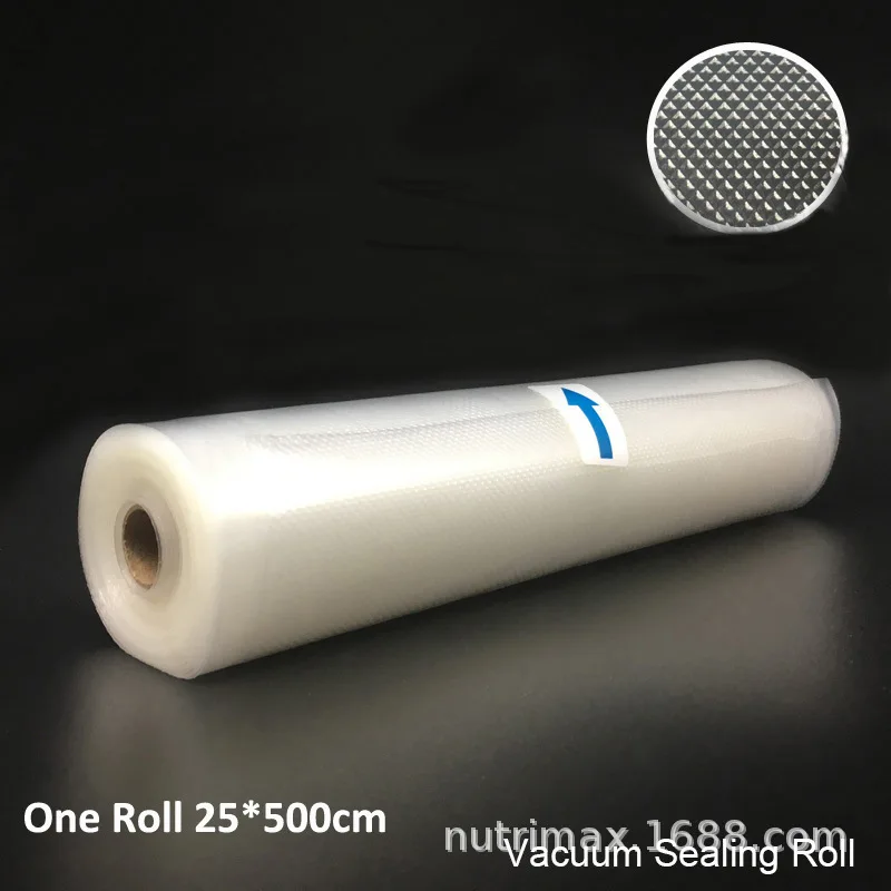 

25CMx500CM 1 roll vacuum food packaging bag fresh-keeping bag packaging sealing machine texture storage bag