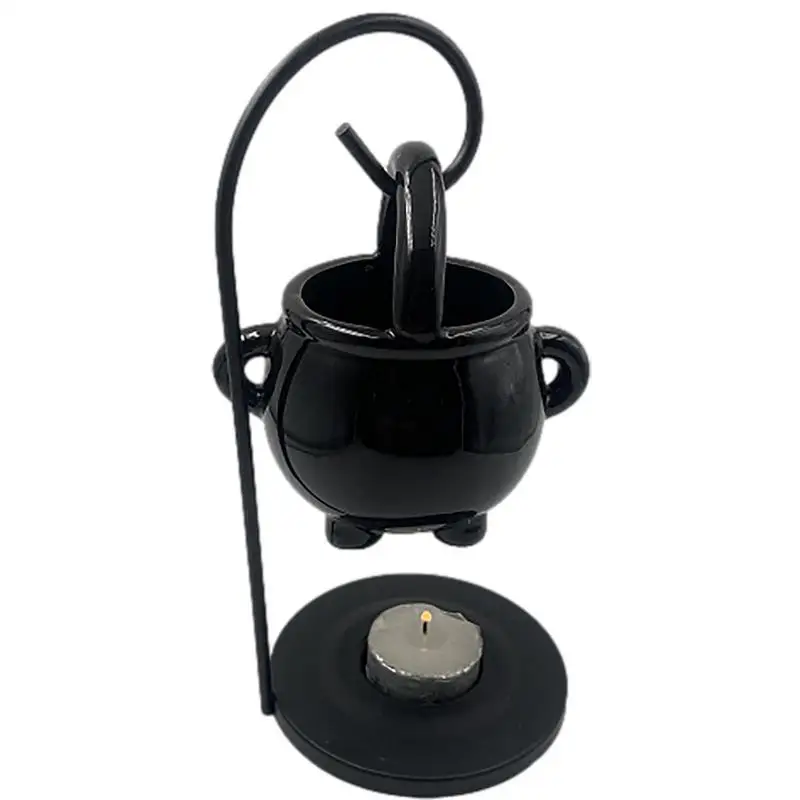 Hanging Cauldron Wax Burner Witch Caldron Pot Candle Holder Witchcraft Supplies Essential Oil Incense Aroma Diffuser Home Decor