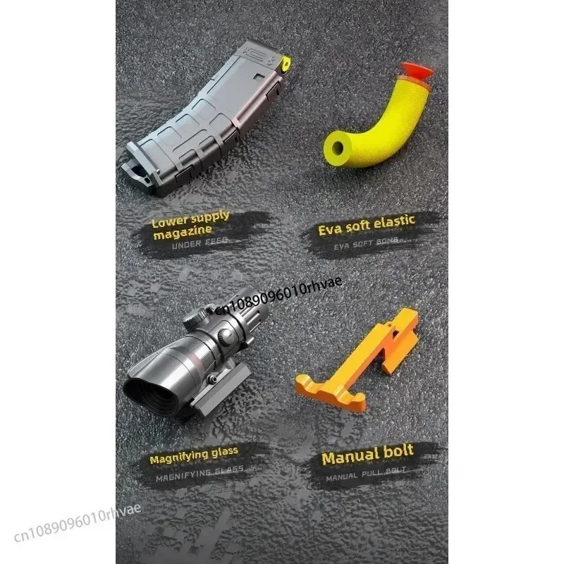 Handleiding Lagere Supply Bolt Soft Bullet M416 Speelgoedpistool Kinderen Aanvalsgeweer Single-Shot Machinepistool Kerstcadeau