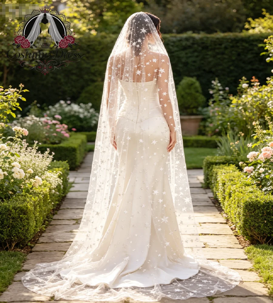Minimalist Mermaid Boho Wedding Dress 2027 Celestial Whimsigoth Lace Veil Ivory Gothic Fit And Flare Bridal Gowns Customized