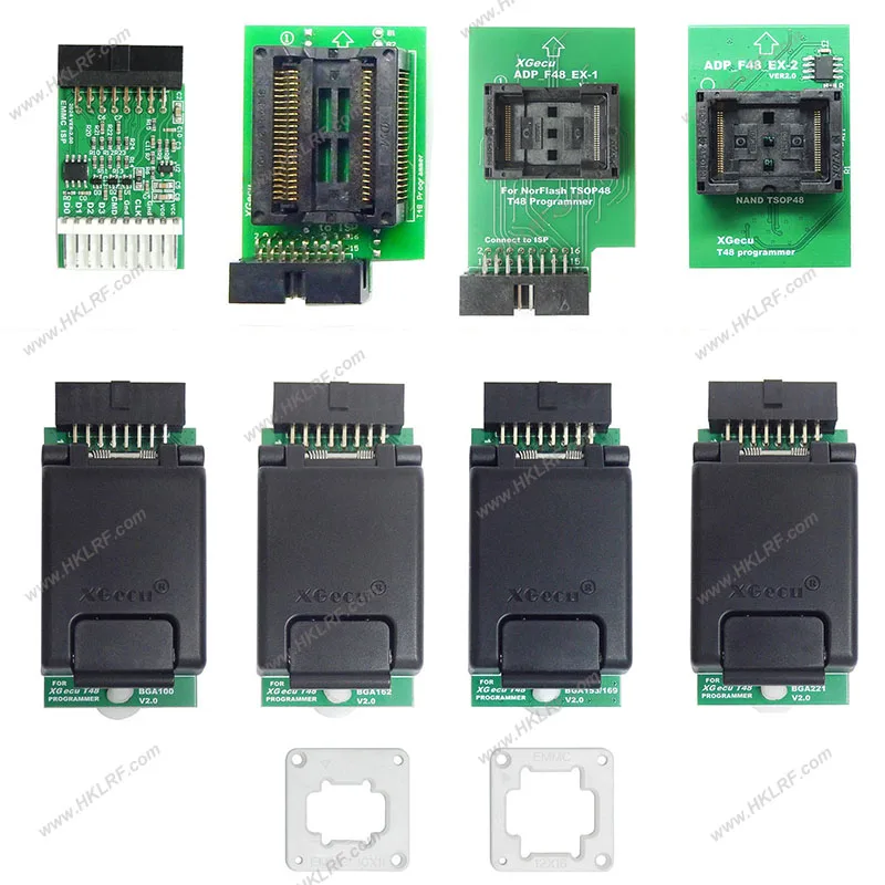 Programmatore universale XGecu T48 Programmatore NAND EMMC con adattatore BGA100 BGA221 BGA169 EMMC