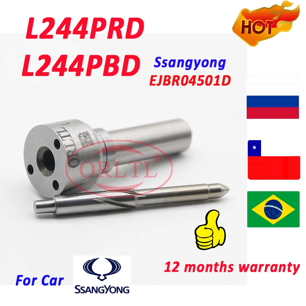 Injector Assy EJBR04501D 6640170121 A6640170121 Nozzle L244PBD Diesel Fuel Injector Nozzle L244PRD for Ssangyong Kyron 2.0L