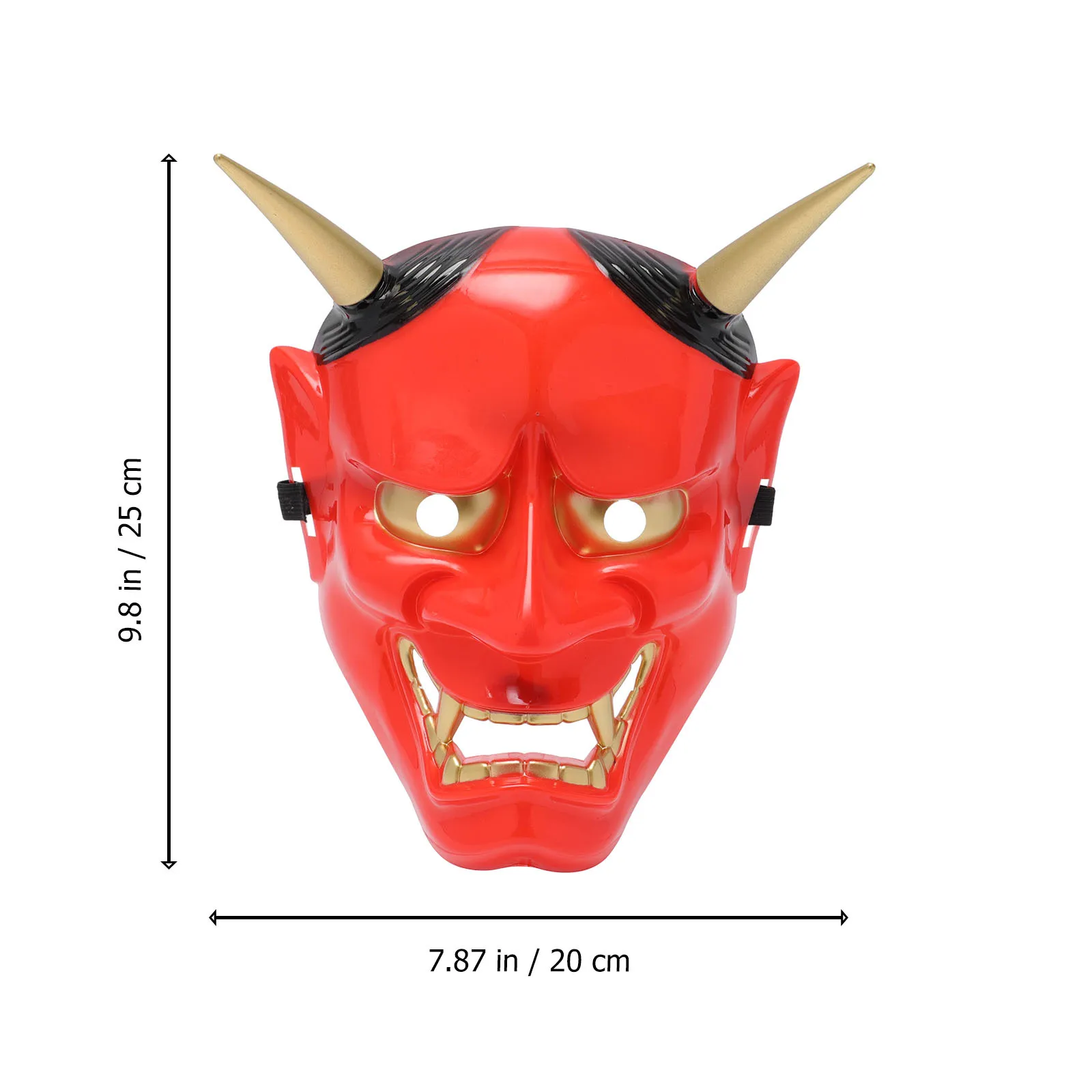 

2Pcs Hannya Halloween Masks Red Realistic Scary Cosplay Masks Halloween Party Horrific Props Mask Decors Performance Props