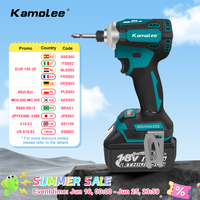 Kamolee 588Nm Cordless Electric Impact Brushless Wrench 5 Speed Screwdriver Power Tool 1/4\
