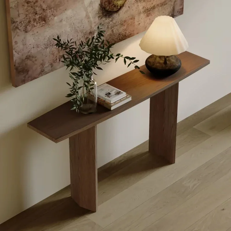 طاولة وحدة التحكم في المدخل الاسكندنافية الحديثة الخشبية الفاخرة الحد الأدنى طاولة وحدة التحكم الجمالية البهجة تافولو سالوتو أثاث المنزل