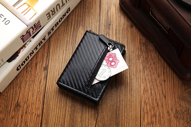 Airtag Brieftasche Rfid Kreditkarte Halter Luxus Männer Frauen Bank Karteninhaber Fall Brieftasche Geld Tasche Geldbörse Für Apple Air Tag Tracker – Detail 11