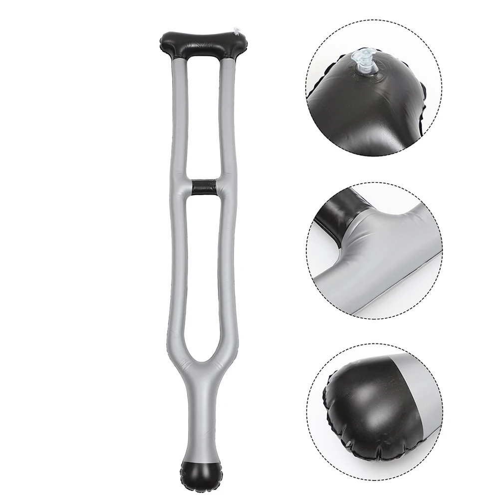 

Inflatable Cane Prop Halloween Costume Balloon Crutches Walker Canes Elderly Lightweight Pvc Realistic Design s Party Cosplay
