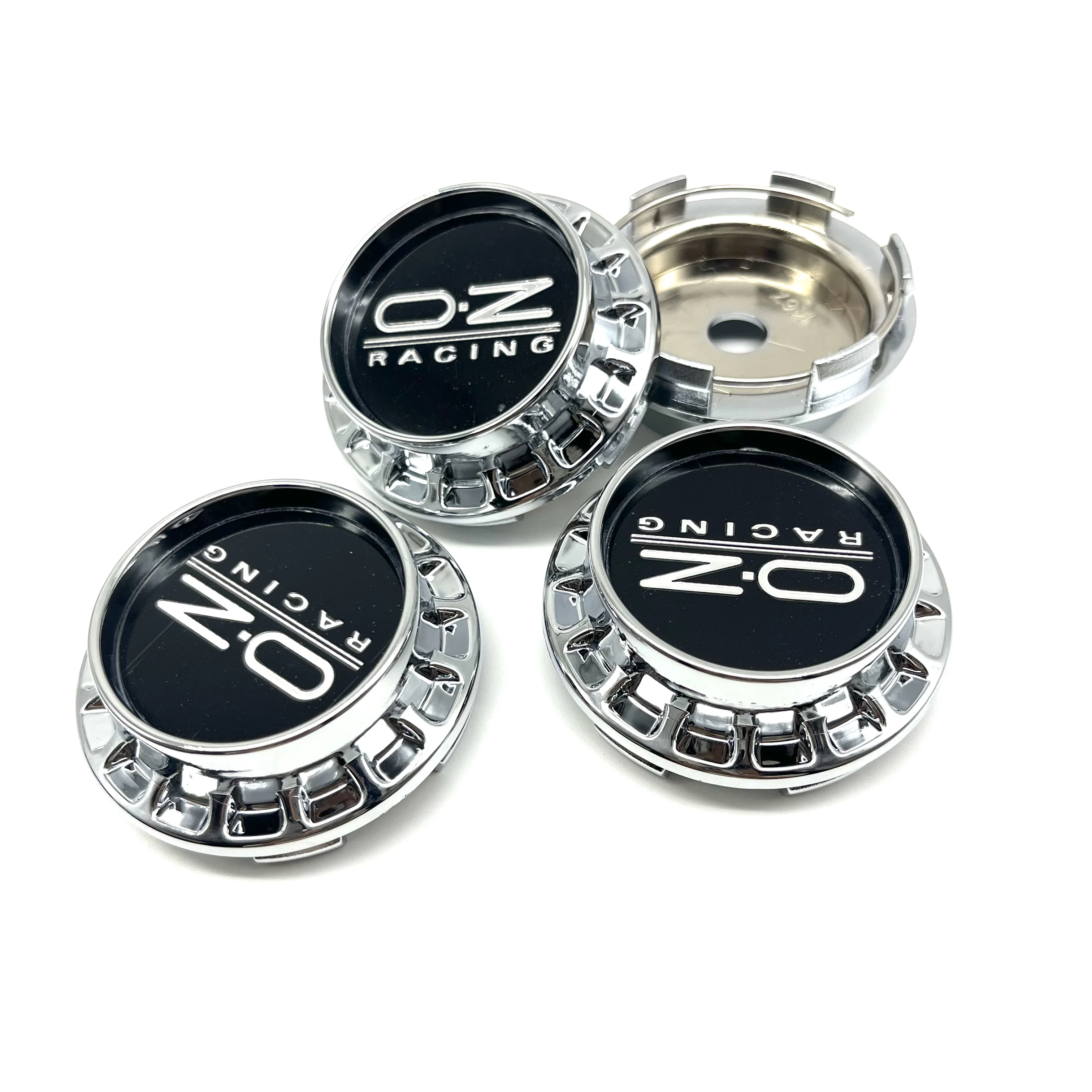 4 stuks/verpakking 67mm auto wielnaafdoppen velg centrum hub cover K67 hoge dop passend voor 45mm OZ O.Z Racing embleem stickers styling accessoires