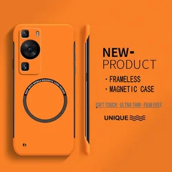 Luxury Ultra Thin Frameless Magnetic Case For Huawei P60 Pro P60Pro  Slim Hard PC Matte P60 Pro Phone Cover