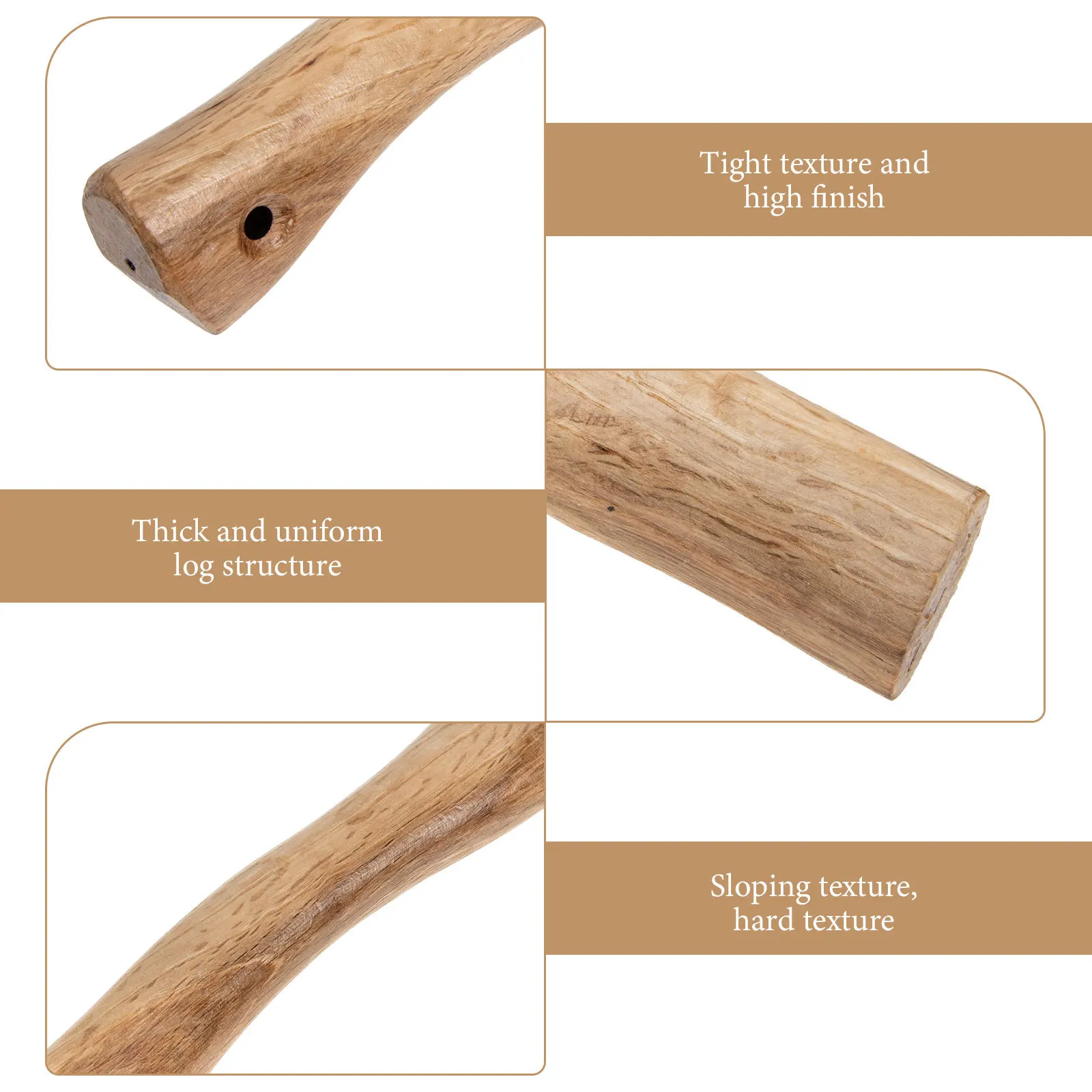 استبدال الفأس الخشبي شديد التحمل مناسب لمحور متعددة يستخدم مقبض الفأس المناسب مقبض الخشب أداة يدوية #5