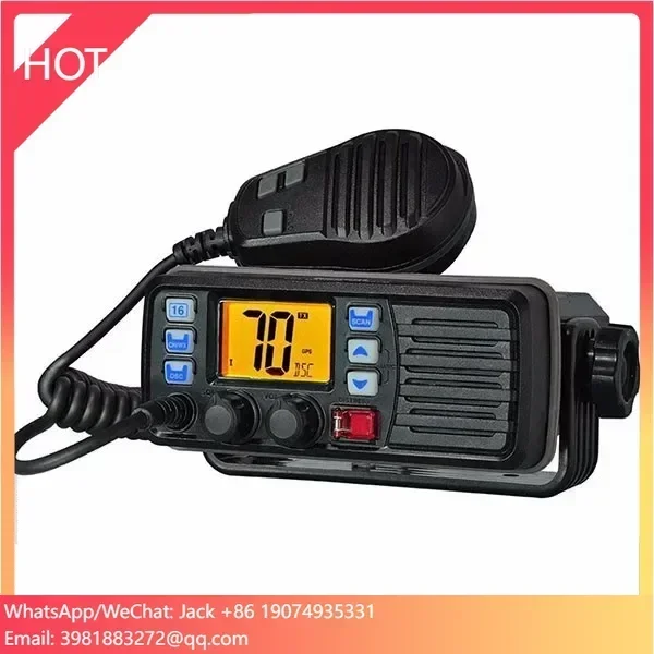 IP67 Waterproof RS-507M 25W Larger Display Mobile Radio On Boat VHF Marine Radio POC Walkie Talkie Station