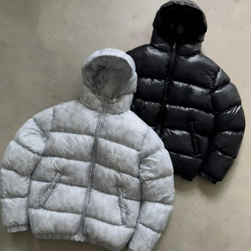 2026New للجنسين خمر الهيب هوب سترة قطن-الشارع الشهير المطرزة شعار فضفاض صالح معطف الشتاء الخريف الشتاء الشتاء سترة الرجال