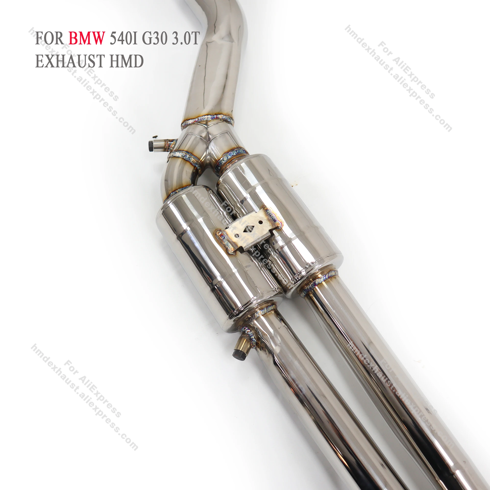 

High Quality Catback For BMW 540I G30 3.0T Stainless Steel Exhaust System Electronic Valve Muffler Tips Non destructive HMD
