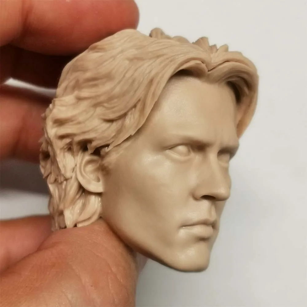 1/6 Die-cast Resin Model Assembly Kit (Johnny Depp) Head Sculpted Model Toy (55mm) Unpainted Free Delivery