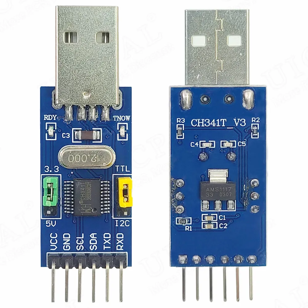 USB to I2C IIC UART Conversion Module USB to TTL 2-in-1 STC STM Microcontroller CHT341T Serial Port Downloader