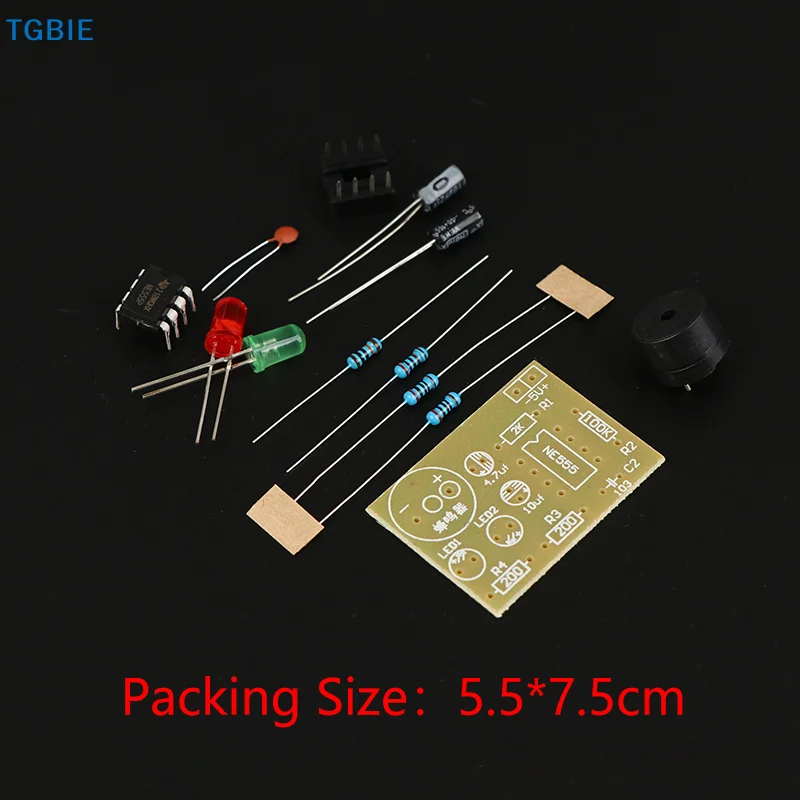 [TL]【TL】Kit DIY NE555, circuit générateur de clignotants LED et de signaux avec carte PCB pour l'éducation électronique et la pratique de la soudure