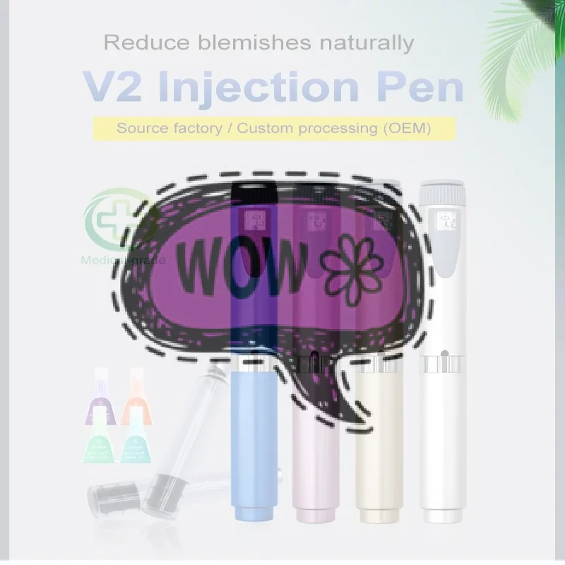 New Medical Aesthetics Magic Pen Wrinkle Care Facial Wrinkle Remover For Lilly Insulin Injection Pen Tattoo Pen Universal