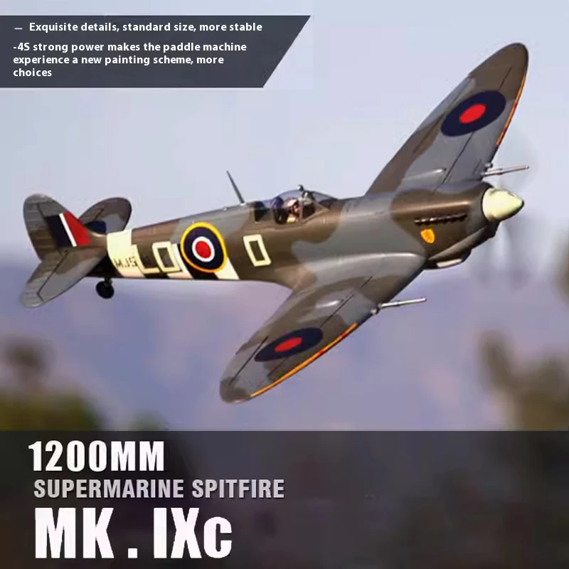 Freewing 1.2m Wingspan Super Marin Spitfire Mk Ixc Spitfire High Speed Sport Adult Outdoor Remote Control Model Toy