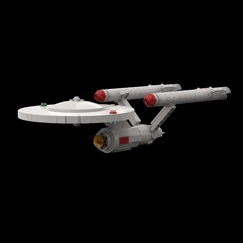 327pcs MOC Star Trek Constitution Class TOS Enterprise Space Model Building Blocks DIY Gift Creative Collectible Display Decor view 2
