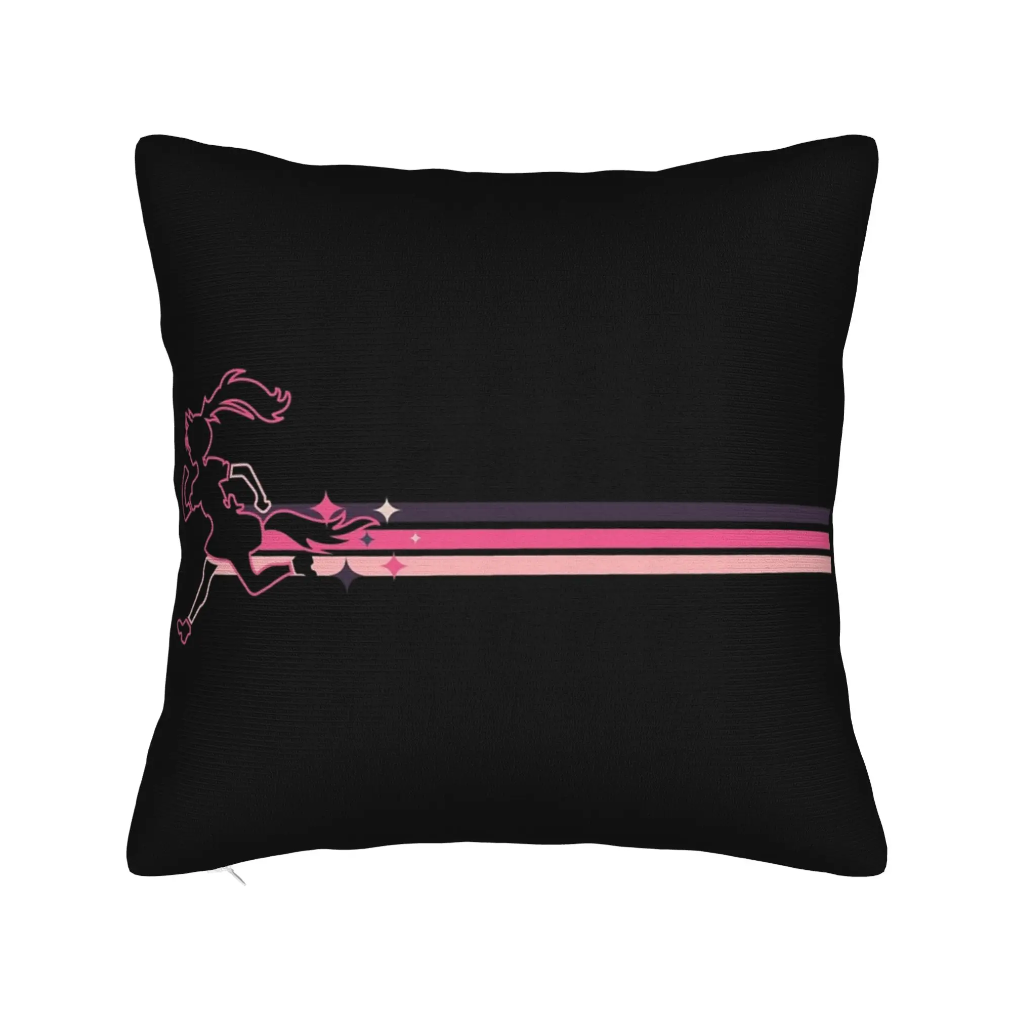Umamusume Pretty Derby Silhouette Pillowcase Printing Cushion Cover Decorations  Throw Pillow Case Cover Home Square 40X40cm