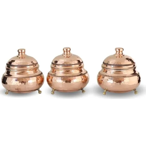 Sonay Coppery Triple Dövülmüş Copper Baharatlık