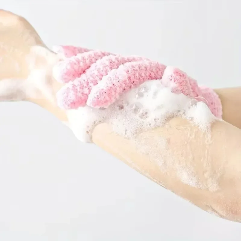 Exfoliating Shower Gloves Clean Dead Skin Body Massage Scrub Foam Gentle Smooth Skin Available for Men Women Cleaning Tool