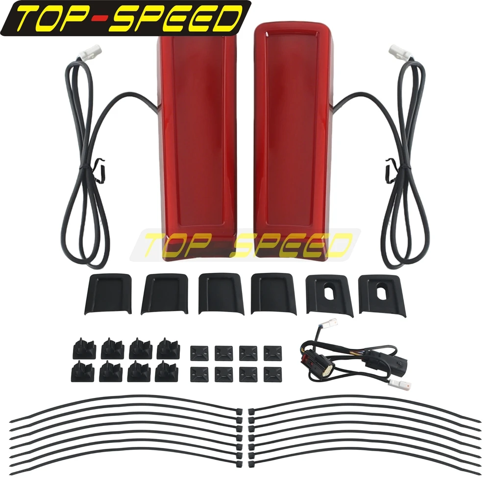 For Harley Touring Road King FLHR Street Glide ST FLHX  Road Glide FLTRX 14-23 Saddlebag Filler Support Brake Running Tail Light