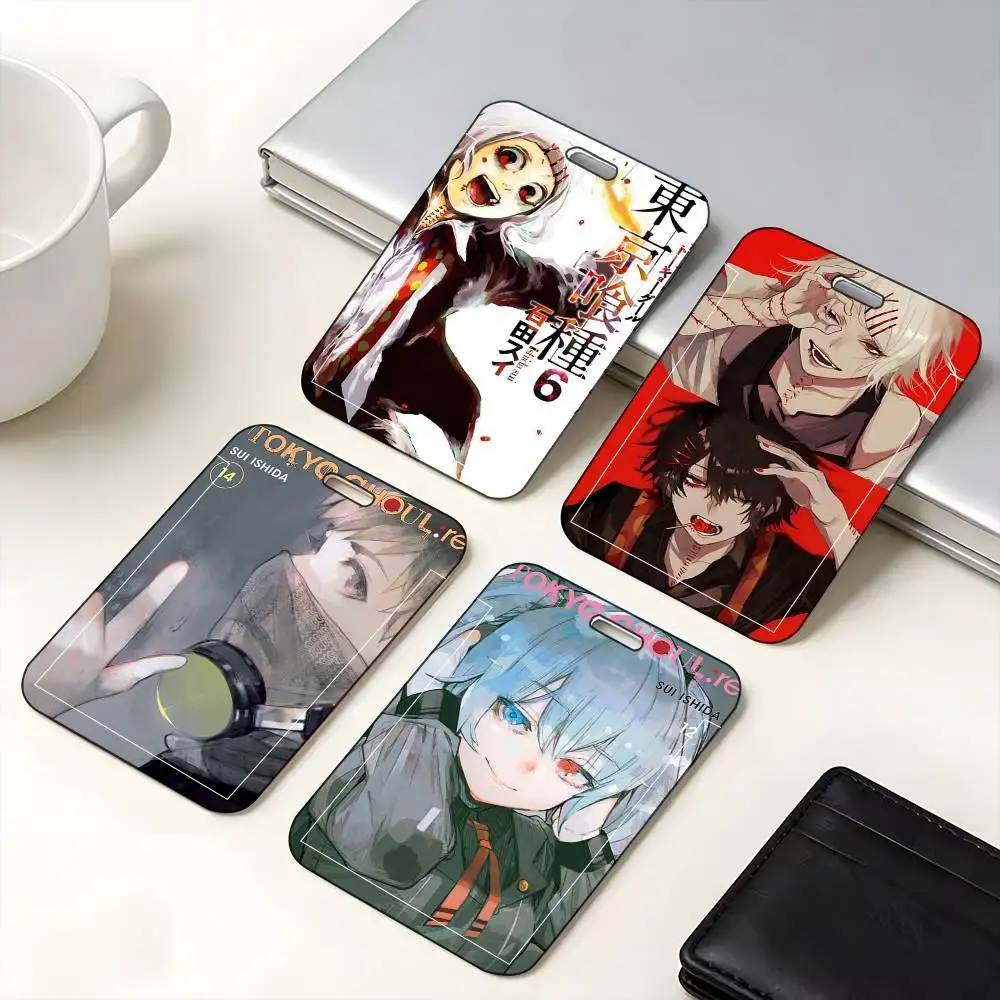 

1 шт. Защитный чехол для ID-карты Tokyo Ghoul Suzuya Juuzou, для школьной карты, карты доступа, проездного, карты питания, с функцией легкого выталкивания