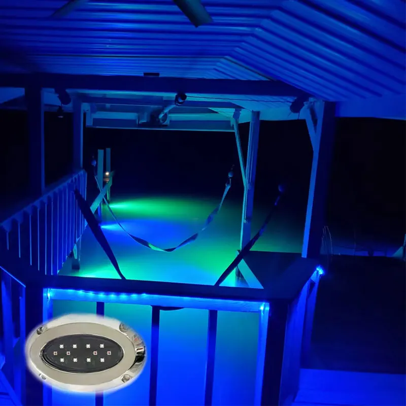 New Arrival WEIKEN Oval Waterproof IP68 Under Water Light Boat LED