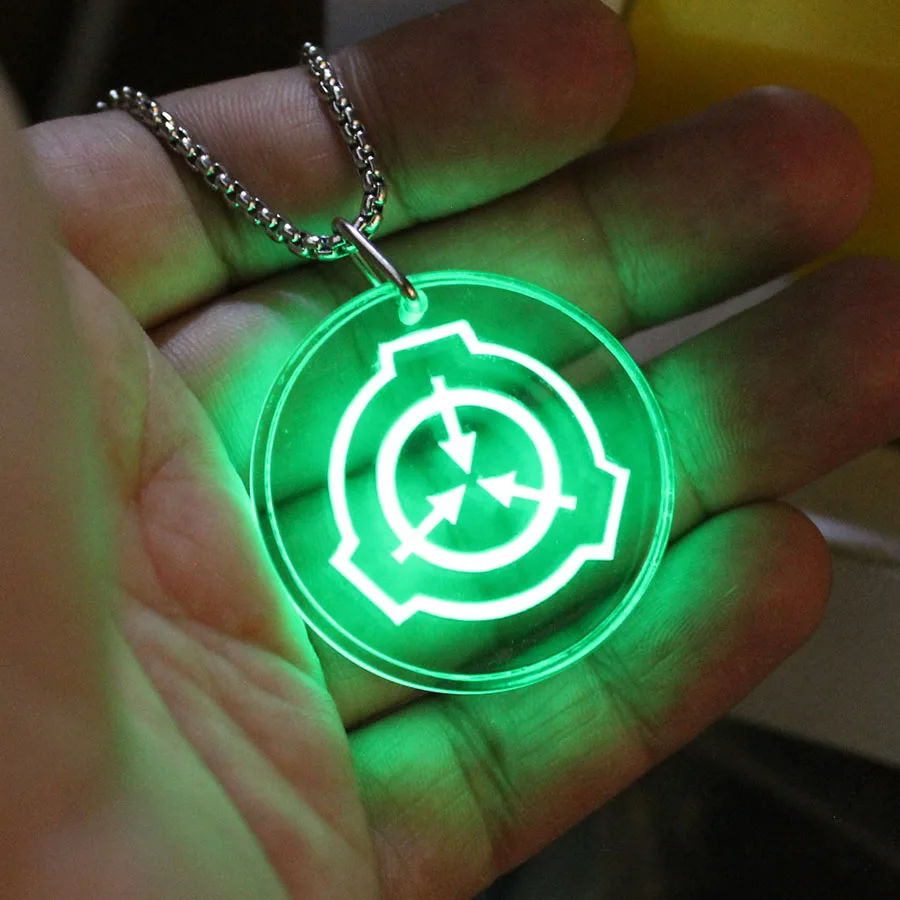 SCP Foundation Key Chains GLOW in the DARK MTF Cosplay key chain bag Pendant FOR women men Fans