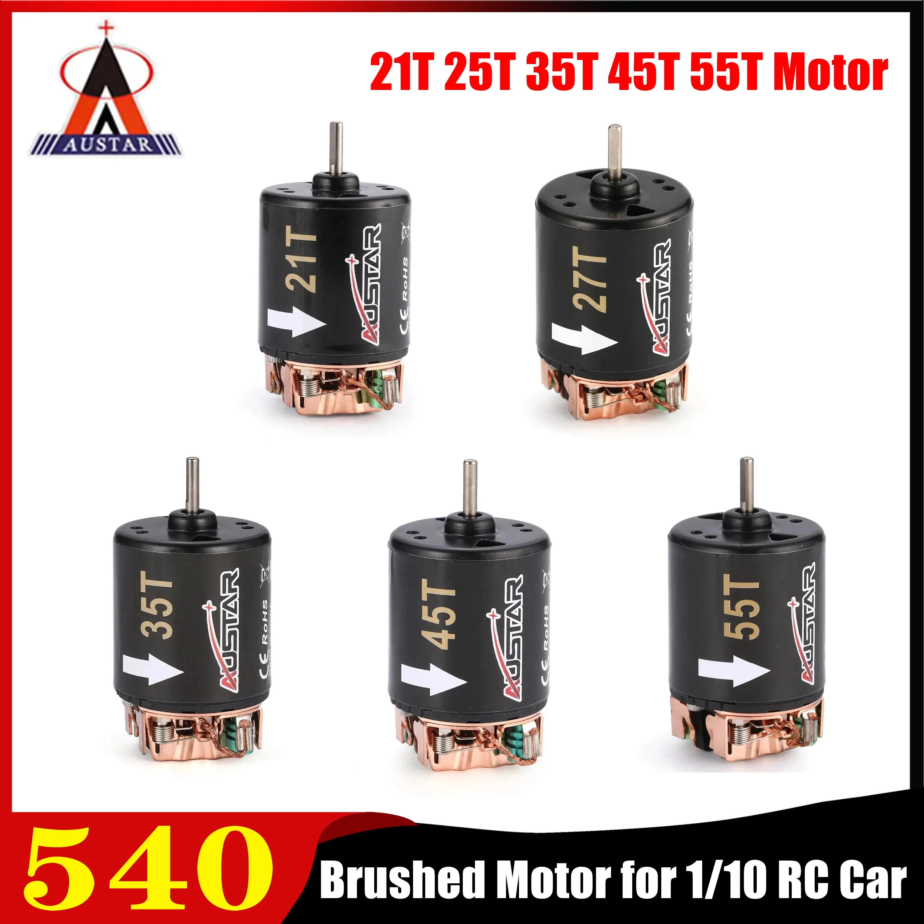 Austar 540 21T 27T 35T 45T 55T Матовый двигатель для 1/10 RC внедорожного автомобиля Drift Crawler Axial SCX10 90046 Traxxas TRX4 D90 MST Запчасти Austar 540 21T 27T 35T 45T 55T Матовый двигатель для 1/10 RC внедорожного автомобиля Drift Crawler Axial SCX10 90046 Traxxas TRX4 D90 MST Запчасти