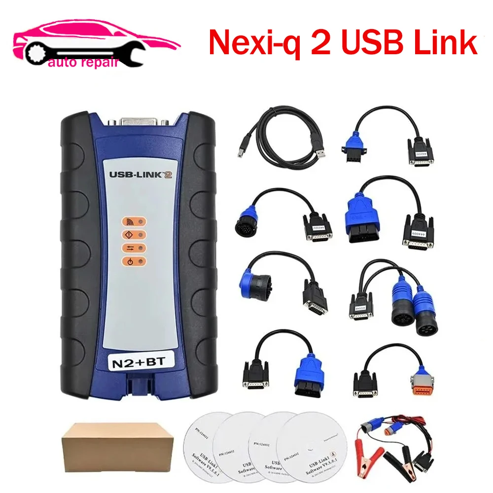 

Best Quality For Nexiq 2 USB Link Bluetooth Diesel Truck Diagnostic Tool Fault Detector NEXIQ2 Heavy Duty Scanner