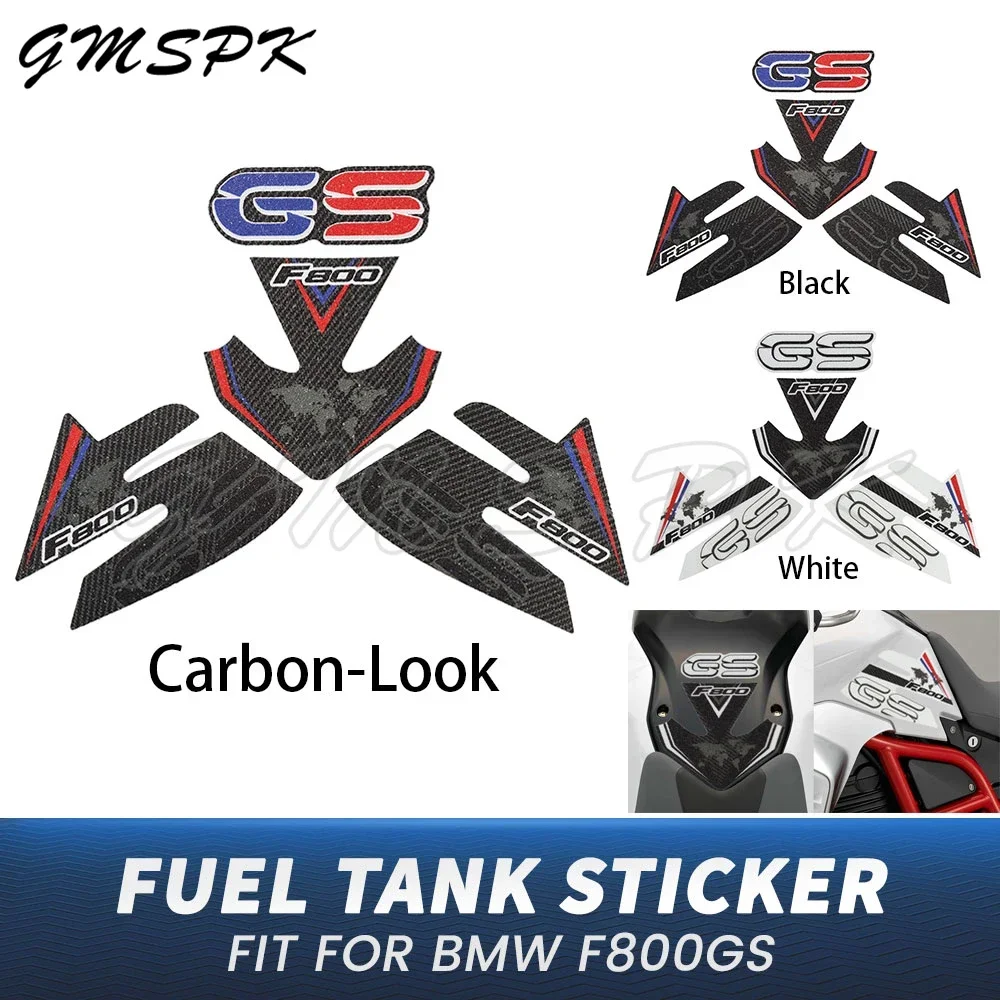 

Motorcycle Tank Pad Protector Sticker Kit Anti-slip Side Fuel Tank Knee Grip Decal Fit for BMW F800GS F 800 GS GSA ADV Adventure