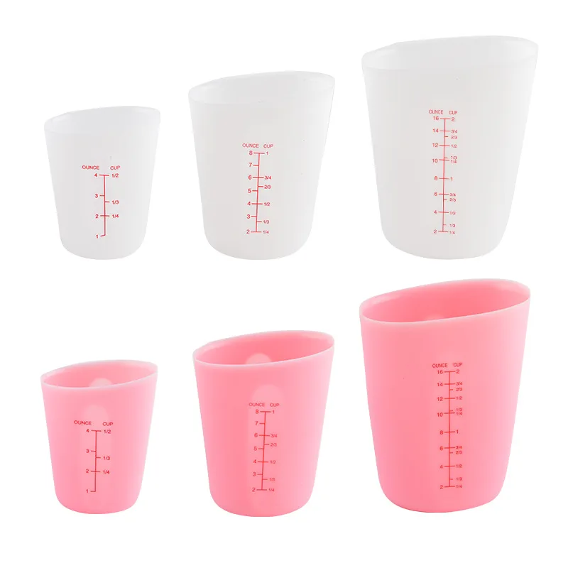 Soft Silicone Measuring Cup with Spout Large Capacity for Jewelry Making Resin Epoxy Mixing Small Batch Craft Tool