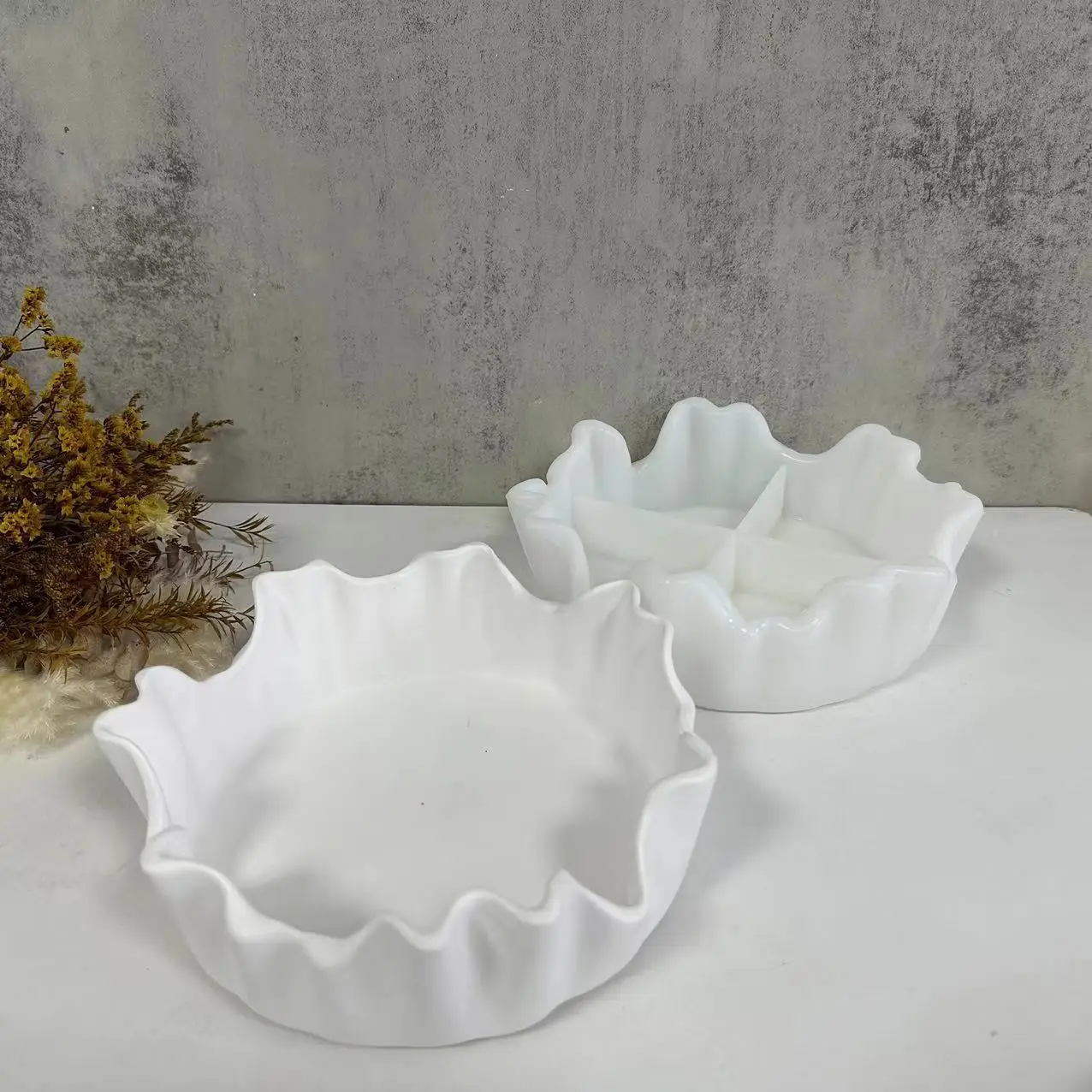Unregelmäßig Geformte DIY Schmuck- und Kosmetik-Aufbewahrungsbehälter Silikonform Sukkulenten-Blumentopf-Herstellung Silikonform – Detail 5