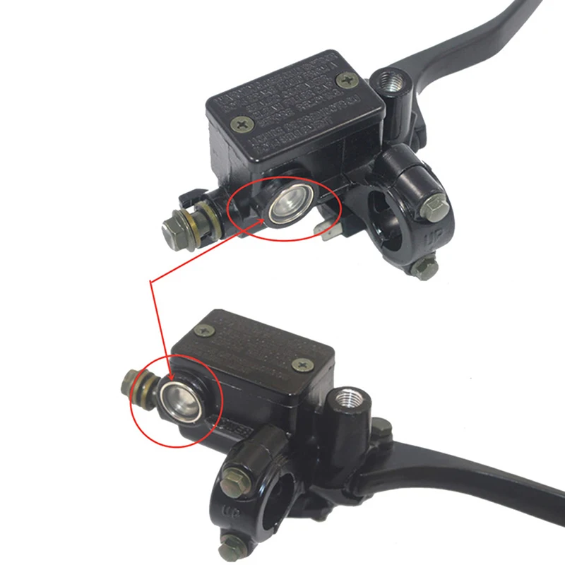 1Pc Universal 12mm 18mm Motorcycle Sight Glass Oil Sight Glass With Seal For Brake Pump Brake Cylinder