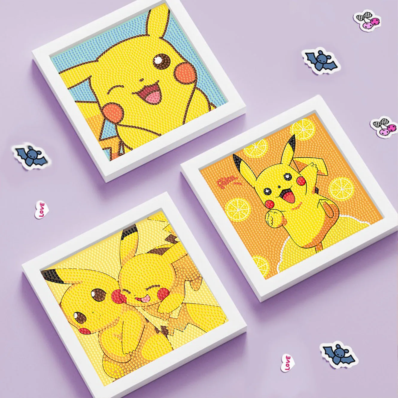 Keeppley&Pokemon Crystal Diamond Drawing 5D DIY Cross Embroidery Frame Kit Kawaii Pikachu Children's Handmade Toy Birthday Gift - view 2
