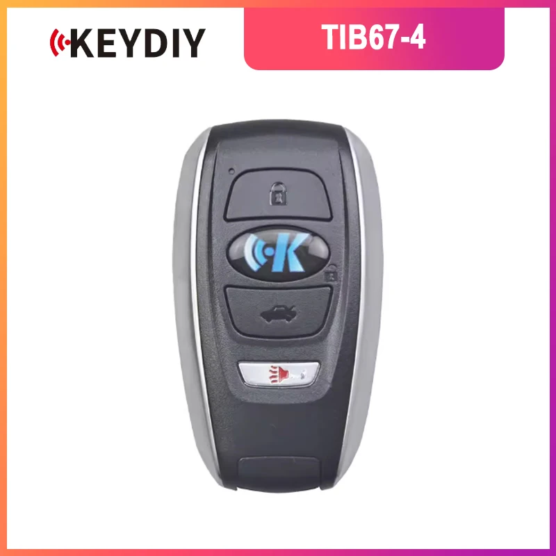

KEYDIY TIB67-4 Smart Key 4 Buttons With 8A 4D Chip Type Transponder, Panic Function For Subaru