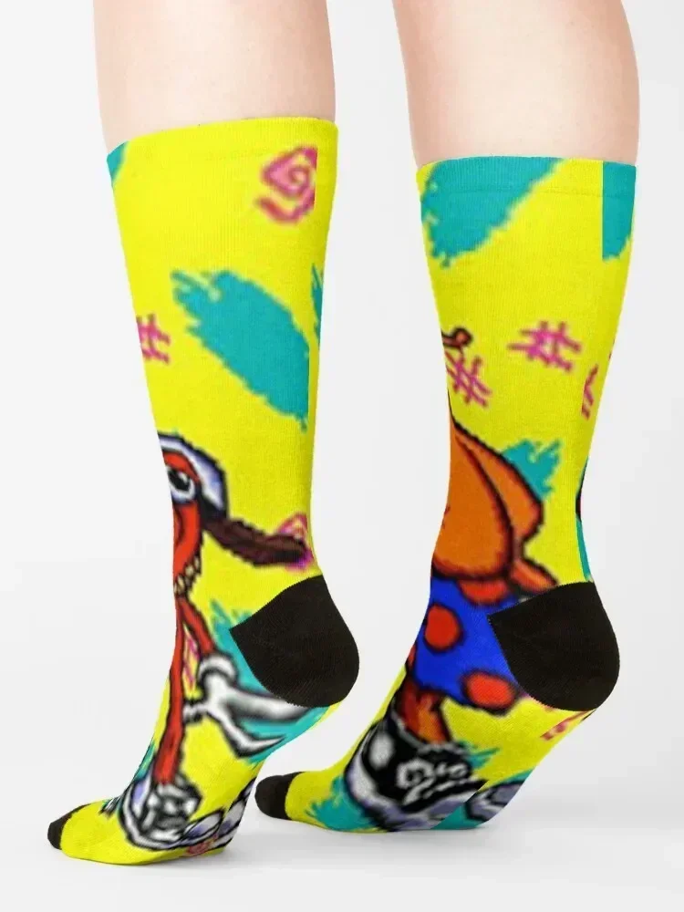 Toejam and Earl Socks مصمم الأزياء اليابانية الكرتون ساخنة النساء الجوارب الرجالية