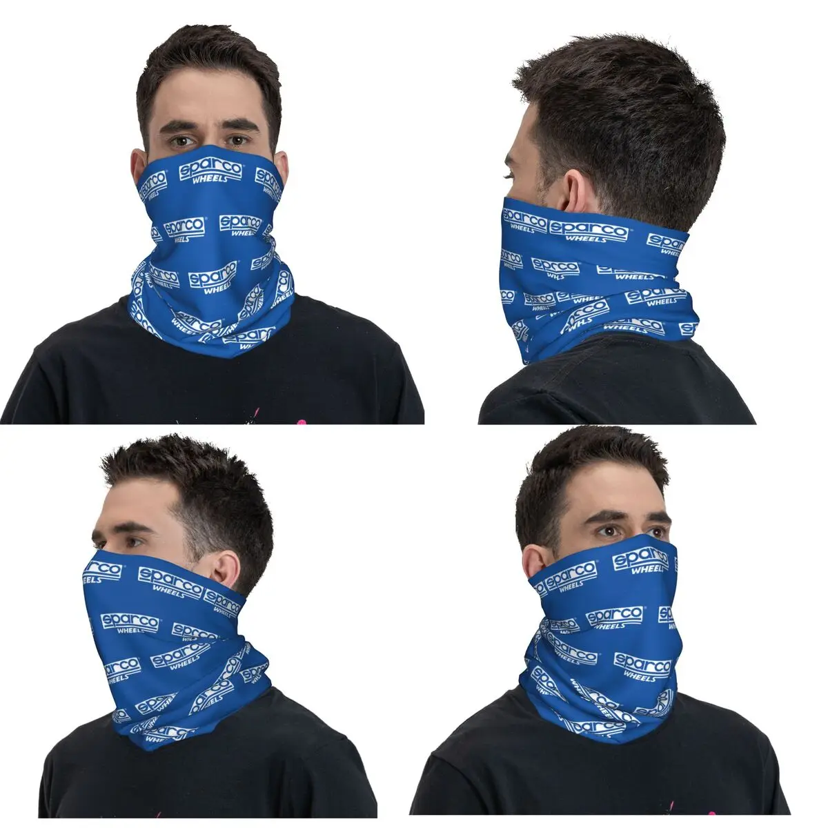 SPARCO Logo Car Racing Club Vintage Bandana Neck Gaiter Printed Magic Scarf Headwear Outdoor Sports For Men Women Adult Washable