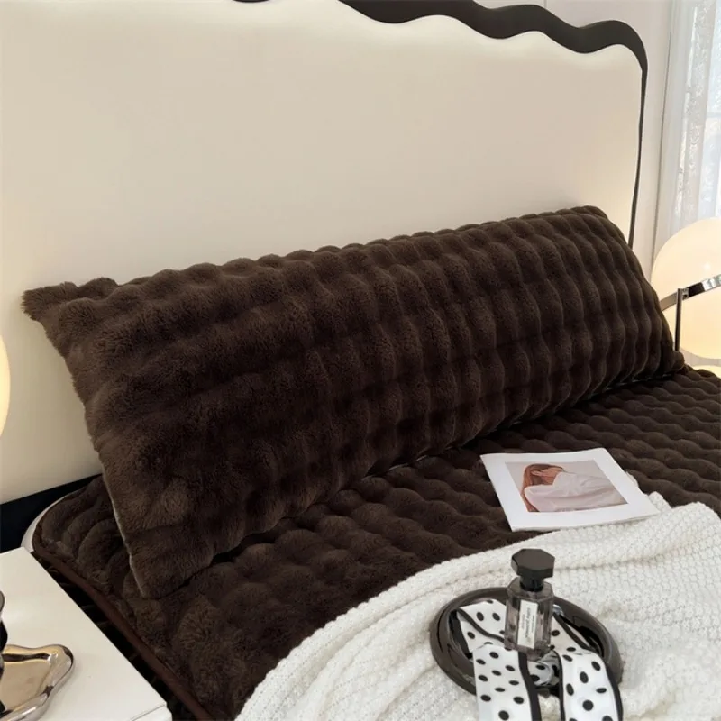 2025 جديد بلون تقليد أرنب أفخم الكبار المخدة الحليب أفخم الموسعة ندفة الثلج أفخم المخدة ، دون وسادة الأساسية