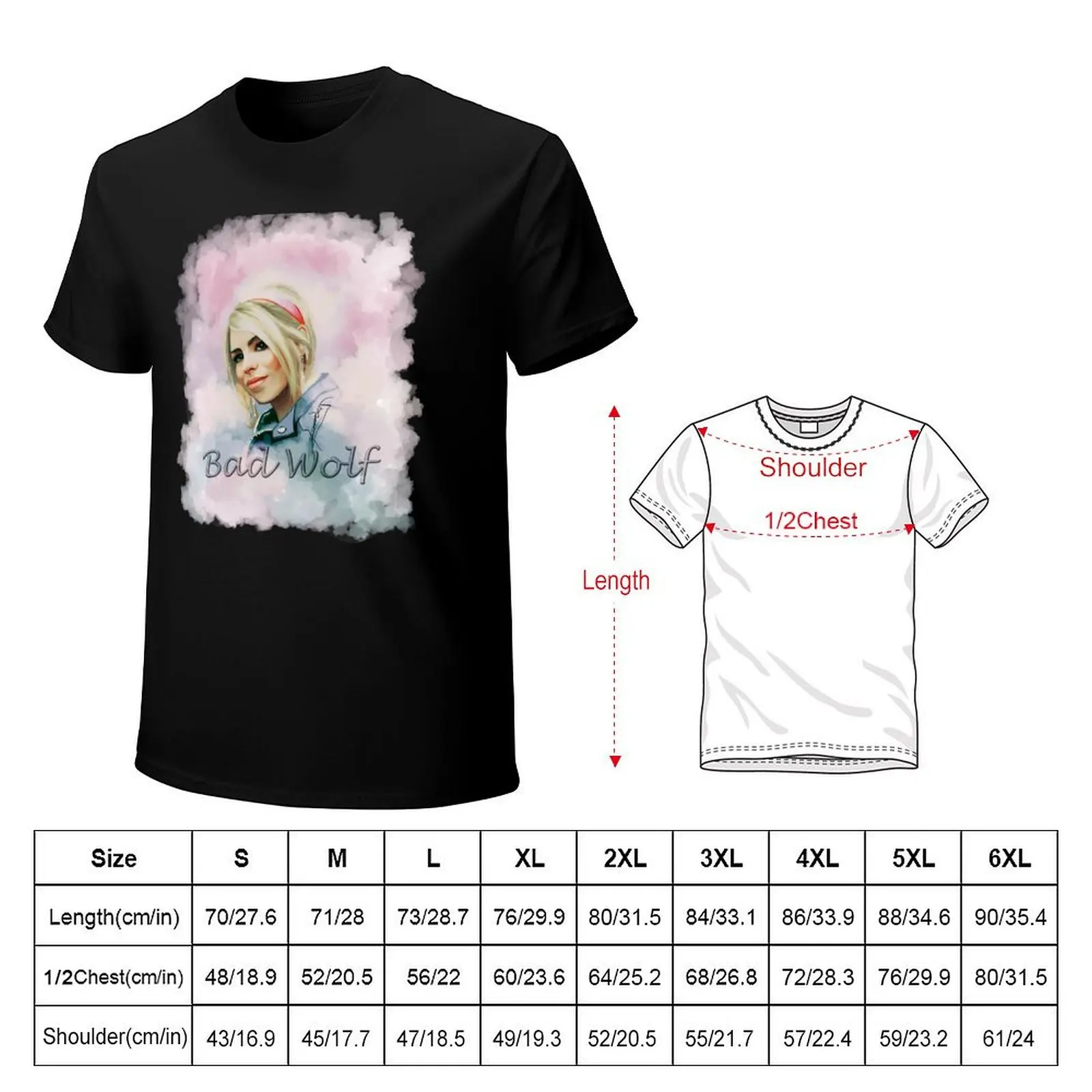 Rose Tyler T-Shirt Large Size Casual Tee Shirt