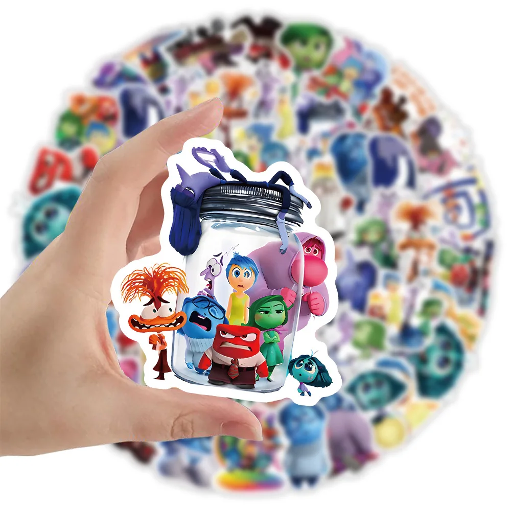 10/30/60PCS New Disney Cartoon Inside Out Stickers Cute Decals Kids Toys DIY Waterproof Phone Fridge Laptop Luggage Guitar Bike