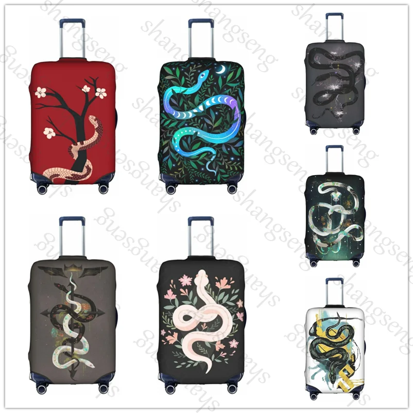 

Thick Elastic Luggage Protective Cover Zipper Suit For 18-32 inch Bag Suitcase Covers Travel Accessories snake animal
