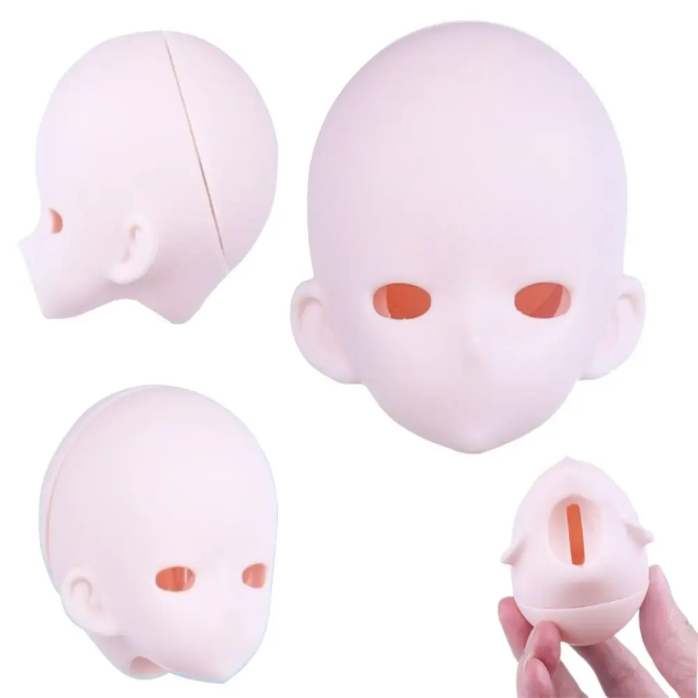 Bjd Accessories Openable Bjd Baby Head Anime-Style White Skin 1/4 BJD Anime Headsculpt PVC Bjd Doll Head Makeup Practice