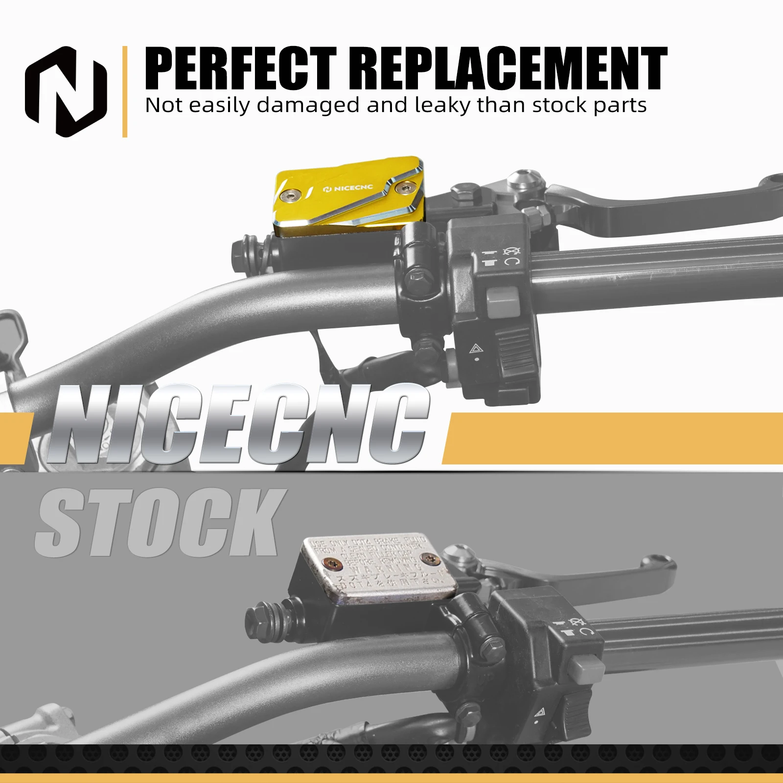 

NICECNC For Suzuki DR-Z 400SM 2005-2017 DR-Z 400S 2000-2017 DRZ400S DRZ400SM Motocross Front Brake Oil Fluid Reservoir Cover Cap