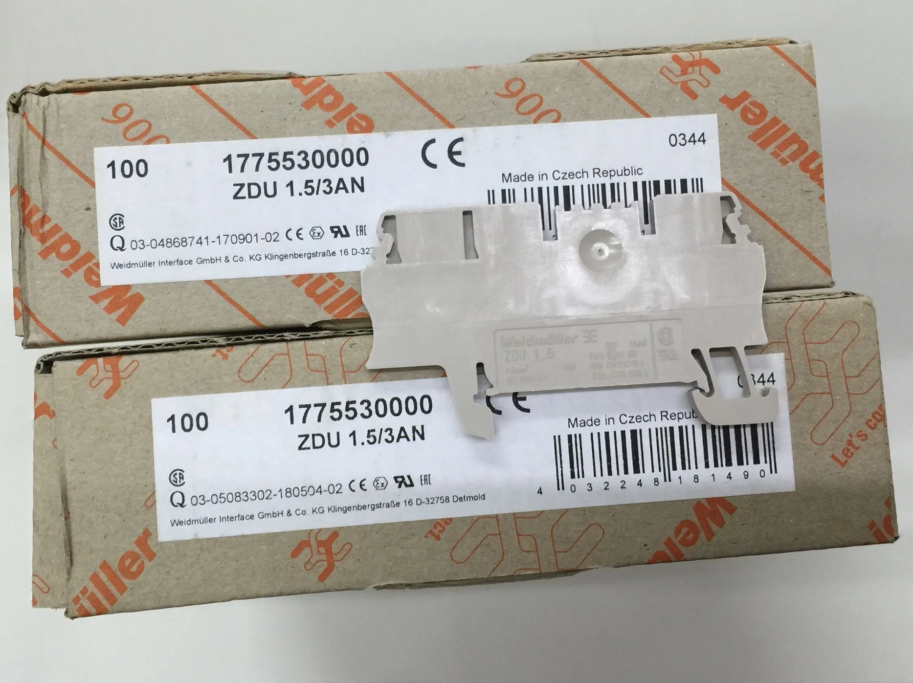 40 Stuks Recht Door Terminal Zdu 1.5/3an 1775530000 Connector