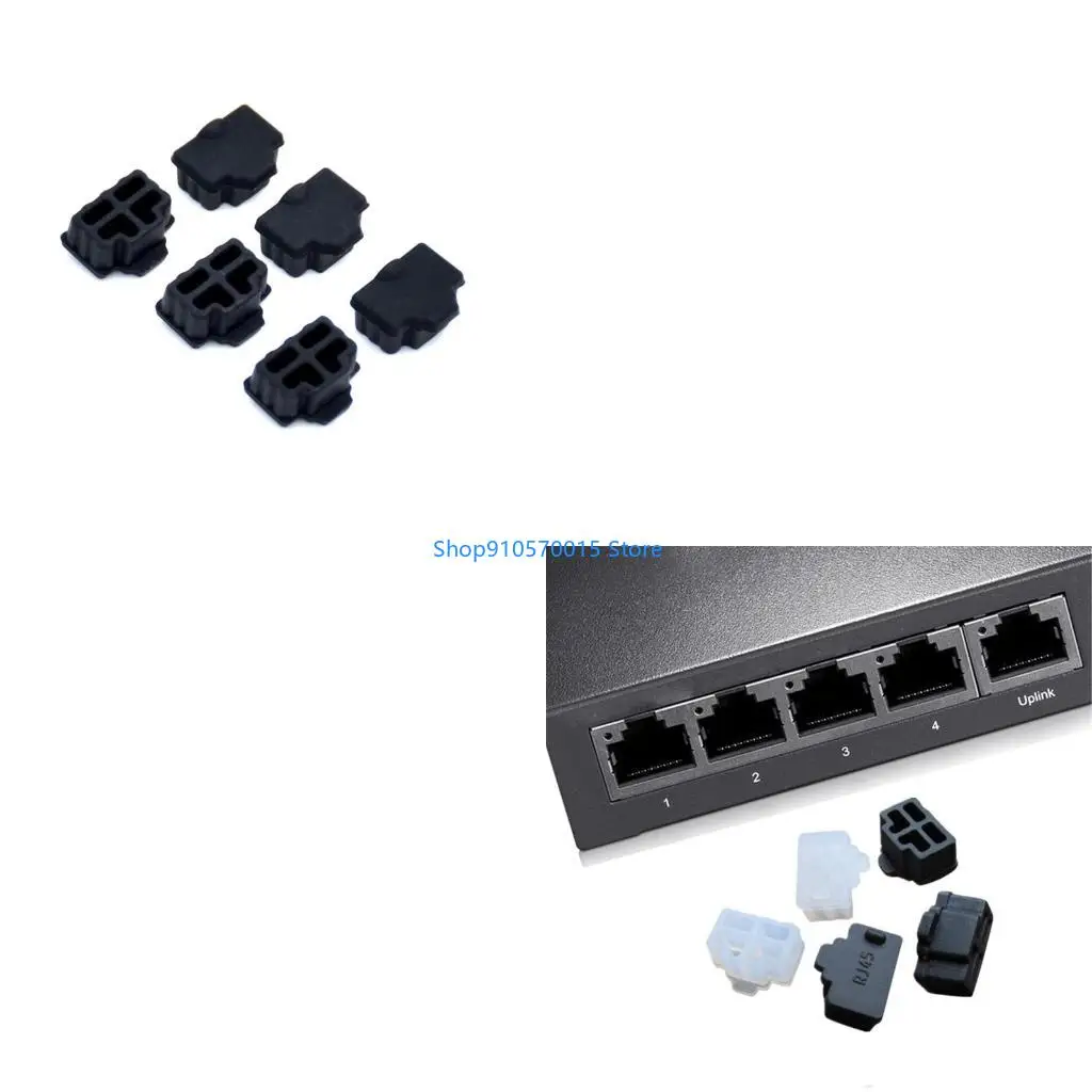 

B95C 100x Dust Plug For Laptop Computer Router RJ45 Connector Accessory