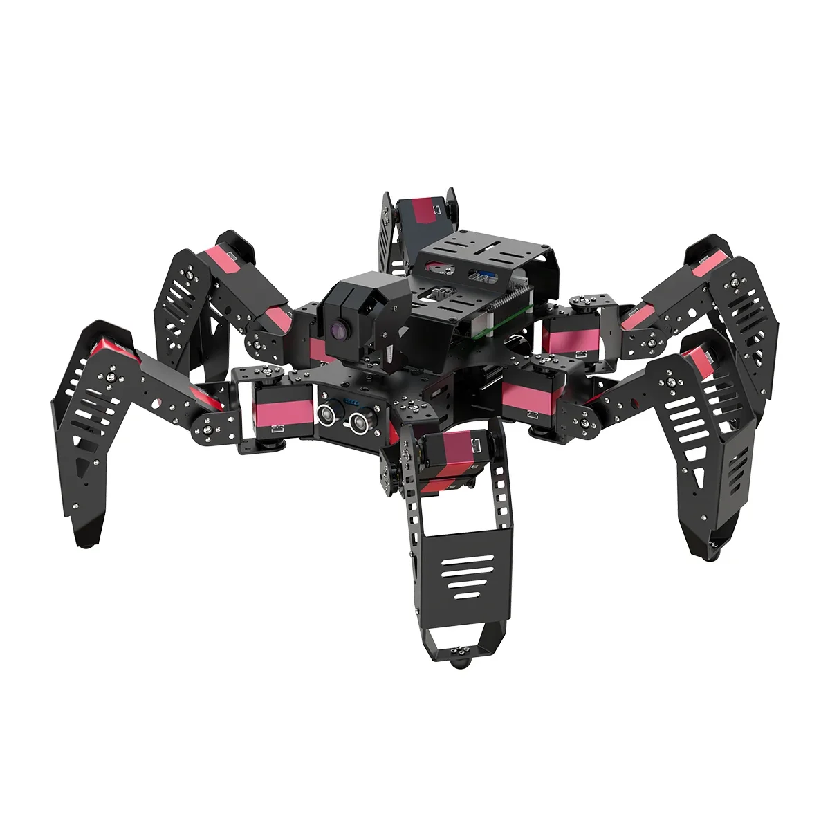 

20DOF SpiderPi with AI Vision and Serial Bus Servo Hexapod Robot for Raspberry Pi 5 OpenCV Target Tracking Video Transmission