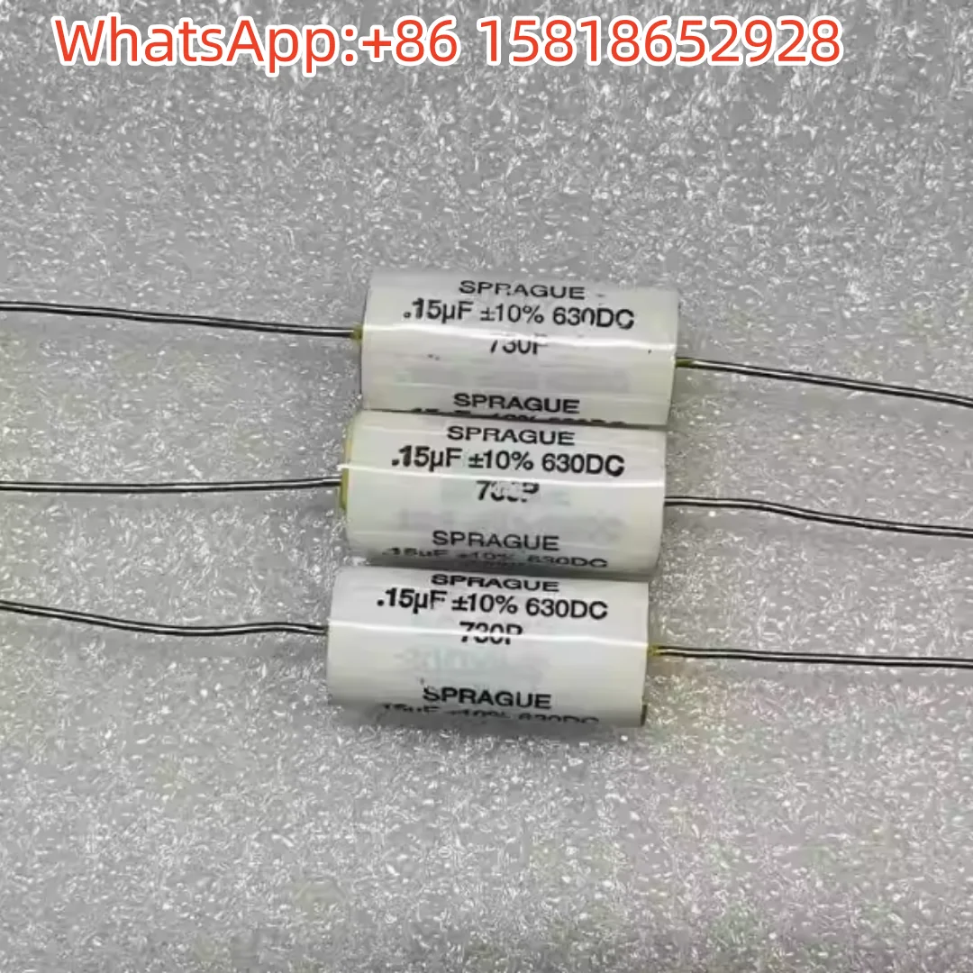 2pcs USA Sprague Early 730P 0.15UF 630V 154k Copper Lead Audio Coupling Capacitor